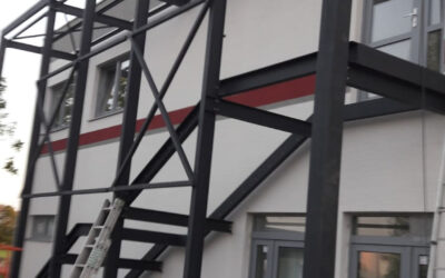 Exterierové schodisko, antracit, Comdet Trnava 2