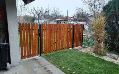 Oplotenie oceĺove stĺpiky a prepoje, výplň drevo, červený smrek 5